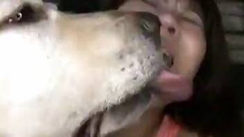 Crazy homemade bestiality with a dog