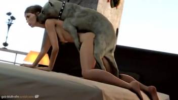 Extreme dog bestiality anime adventure