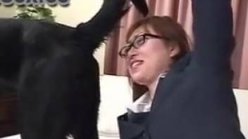 Animal sex videos with a hot Japanese amateur babe. Complimentary bestiality and beast porn