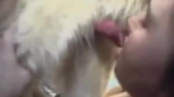 Steamy bestiality film featuring scorching hot oral sex
