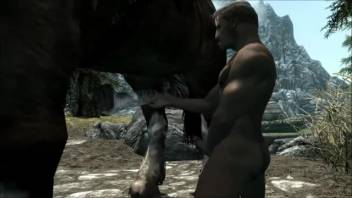 Giant equine hentai homosexual beast sex
